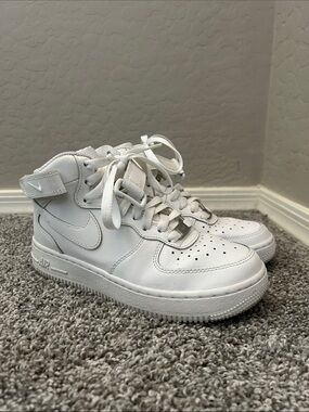 Nike Kids White High-Top Sneakers